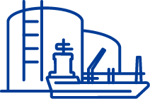 Oil terminal icon
