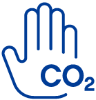 Carbon handprint icon
